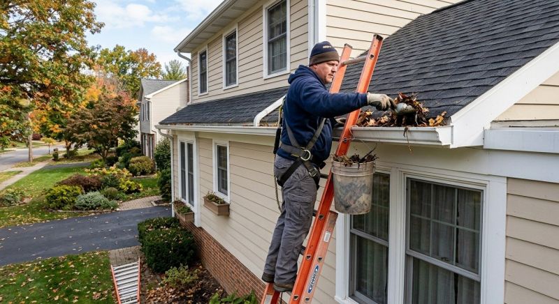 Gutter Cleaning project example